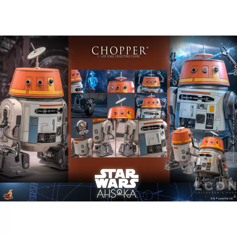 Hot Toys TMS112 Star Wars: Ahsoka Collectible Action Figure 1/6 Chopper 18cm