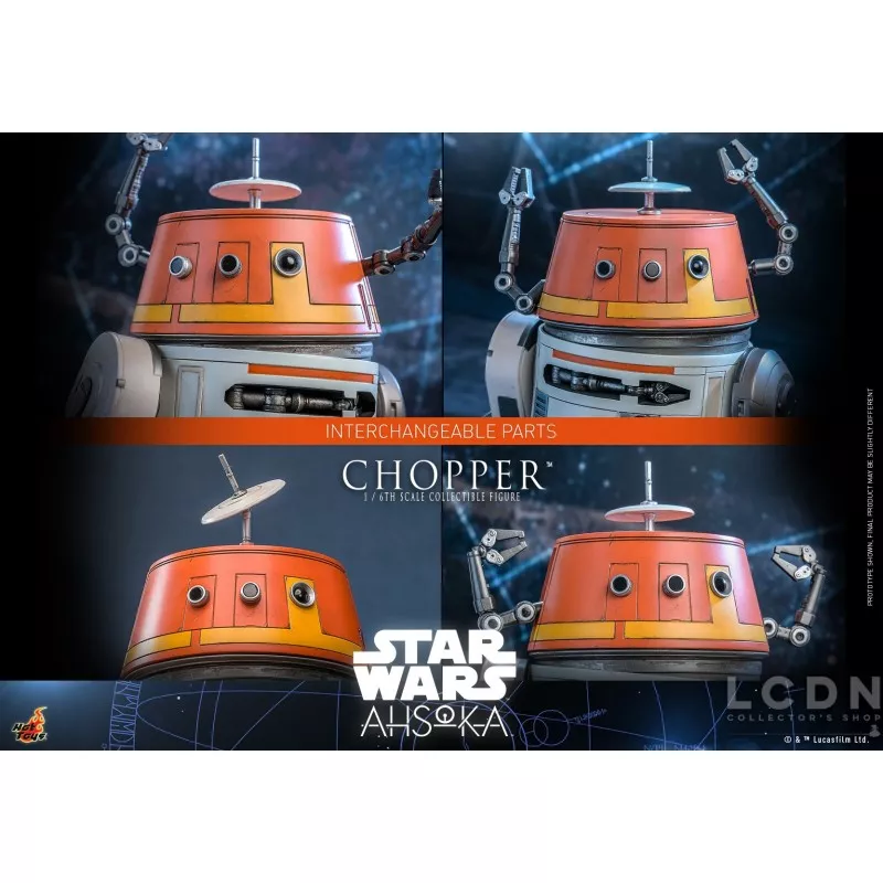 Hot Toys TMS112 Star Wars: Ahsoka Collectible Action Figure 1/6 Chopper 18cm