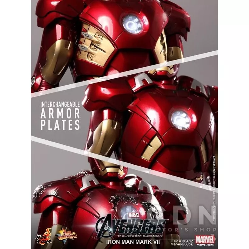 Hot Toys MMS185 The Avengers Mark VII ( Robert Downey Jr. ) Collectible Figurine 30cm (Neuf)