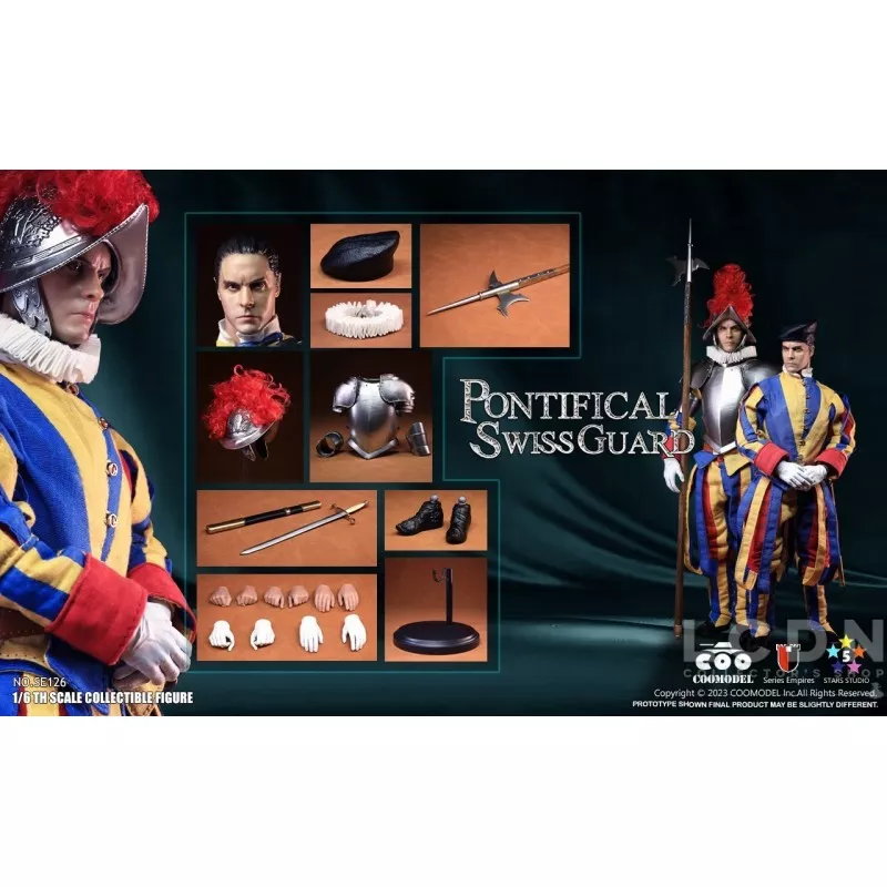 Series Of Empires Pontifical Swiss Guard (Standard Alloy Version) Collectible Action Figure 1/6 Coomodel SE126