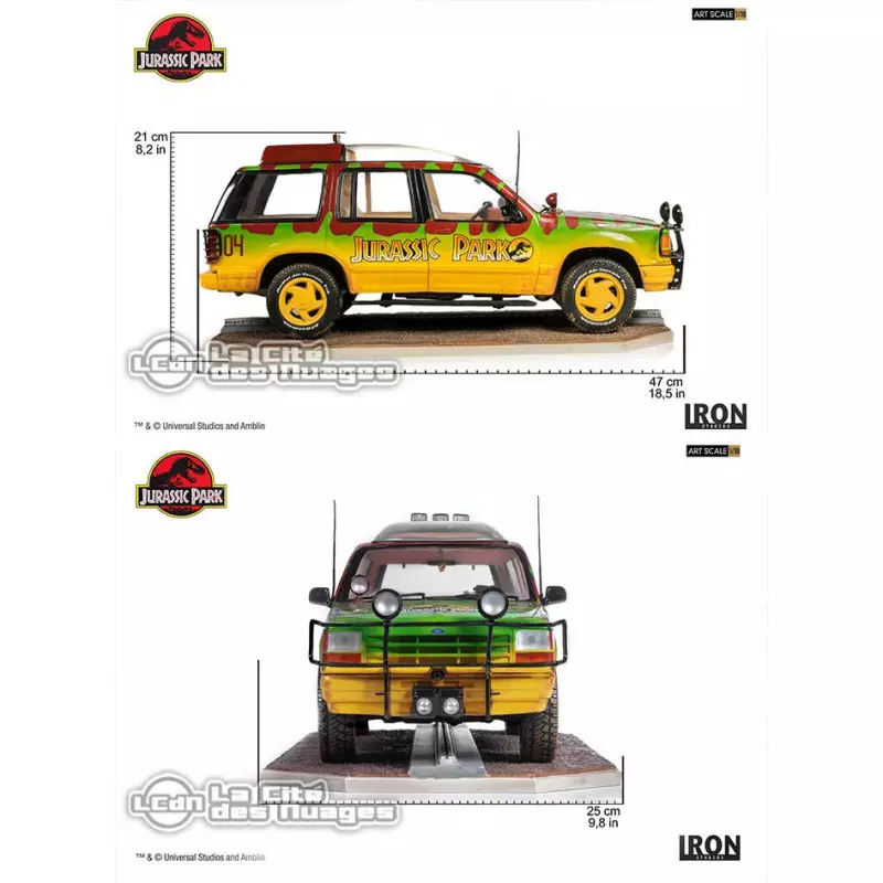 Jurassic Park Art Scale Statue 1/10 Jungle Explorer 04 21 cm