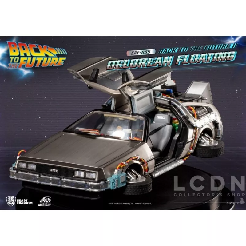 Retour vers le Futur II (Back to the Future II) Statue Egg Attack Floating DeLorean Standard Version 20cm