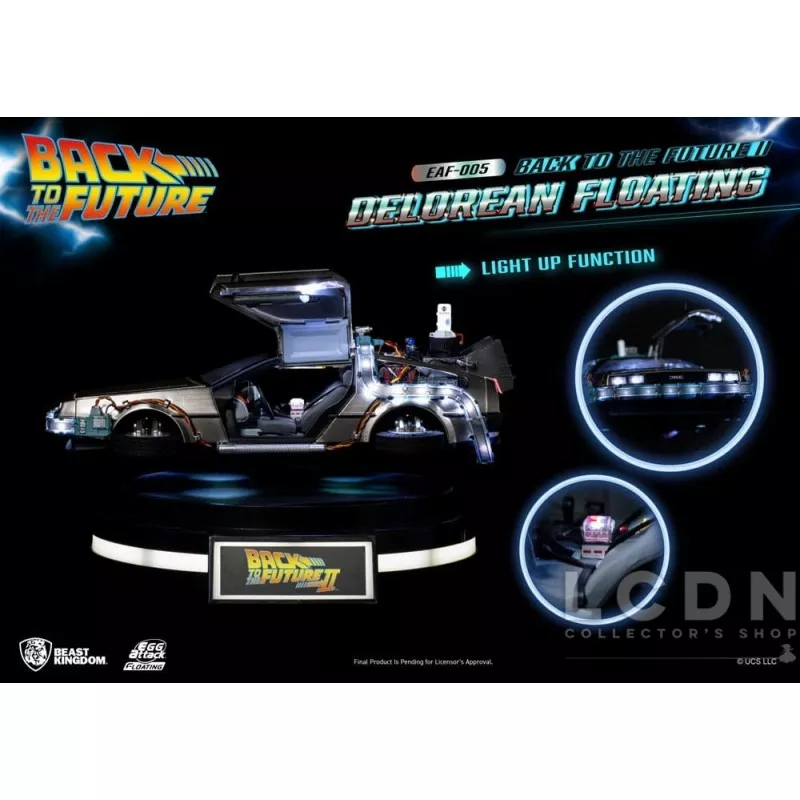 Retour vers le Futur II (Back to the Future II) Statue Egg Attack Floating DeLorean Standard Version 20cm