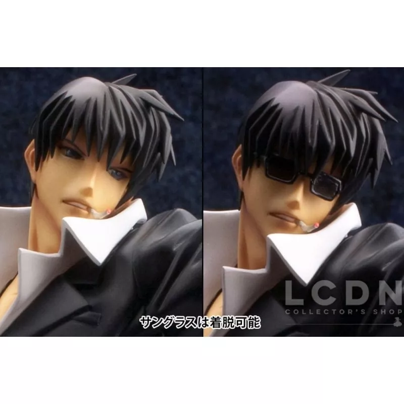 Trigun Badlands Rumble Figure ARTFX J 1/8 Nicholas D. Wolfwood Renewal Package Version 20cm