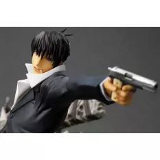 Trigun Badlands Rumble Figure ARTFX J 1/8 Nicholas D. Wolfwood Renewal Package Version 20cm
