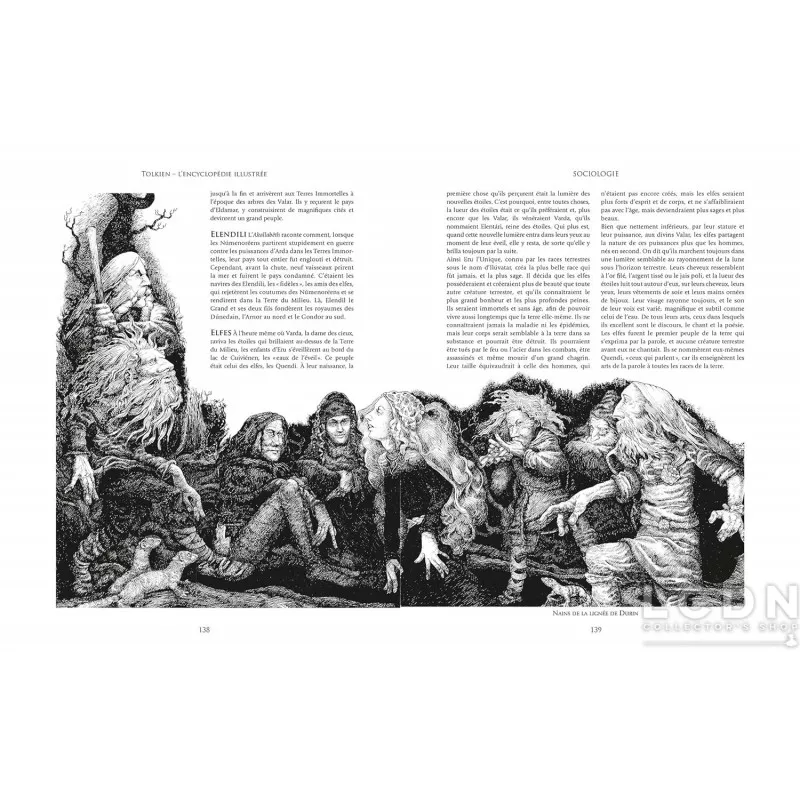 Artbook Encyclopedie Illustree De Tolkien Version Collector *French*