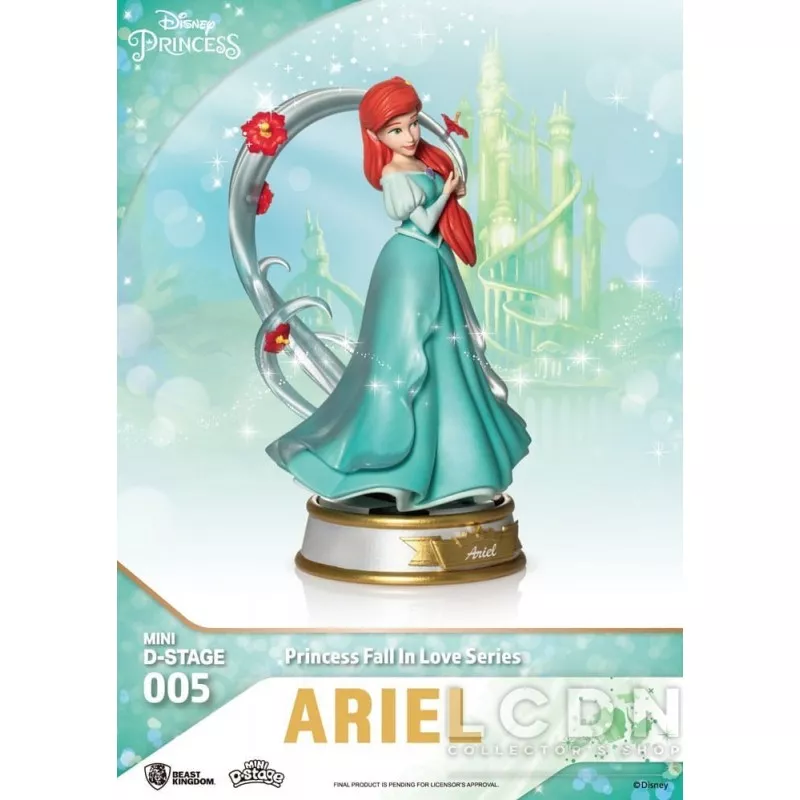 Disney Pack of 6 Figures Mini Diorama Stage Princess Fall In Love Series 12cm