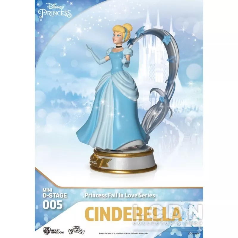 Disney Pack of 6 Figures Mini Diorama Stage Princess Fall In Love Series 12cm