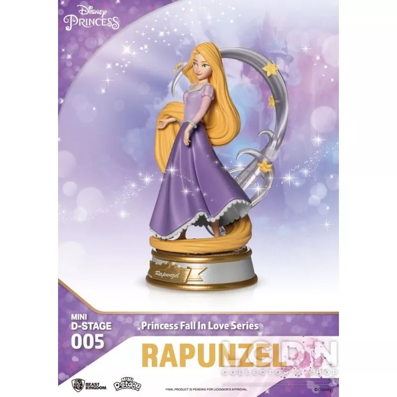 Disney Pack of 6 Figures Mini Diorama Stage Princess Fall In Love Series 12cm