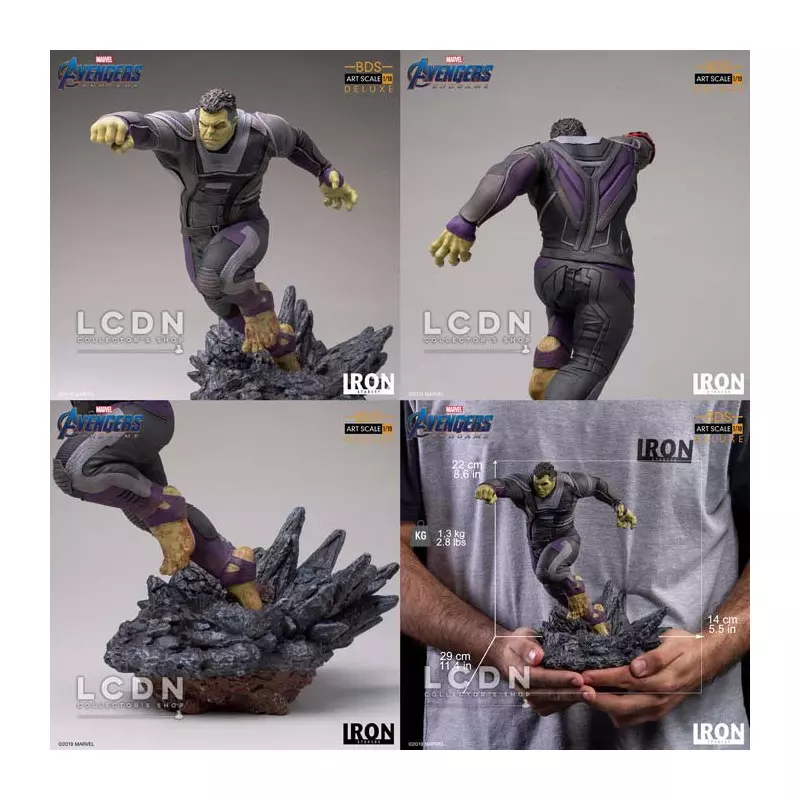 Avengers Endgame BDS Art Scale Statue 1/10 Hulk Deluxe Version 22 cm