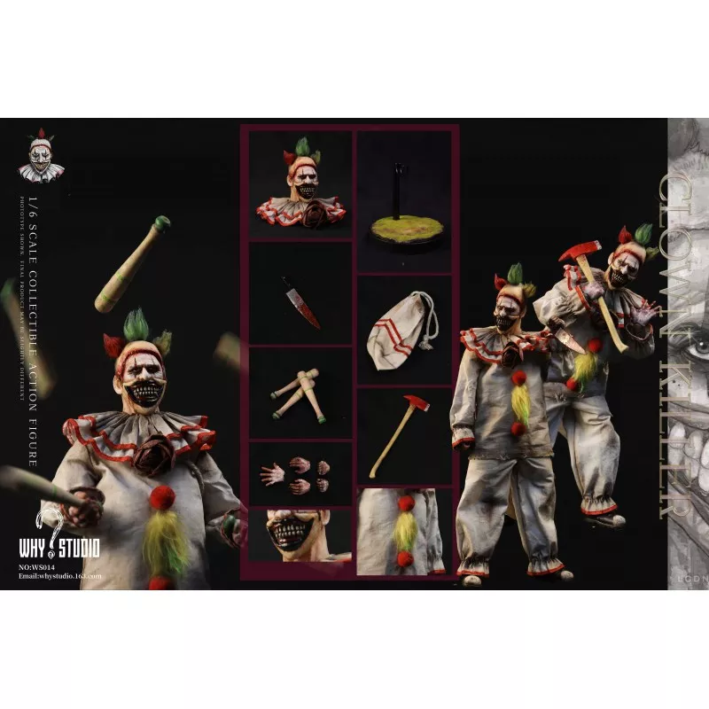 Horror Clown Collectible Action Figure 1/6 WHY STUDIO WS014