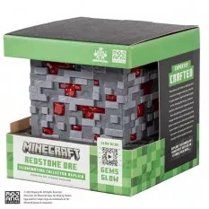 Minecraft Replica Illuminating Redstone Ore Cube 10cm