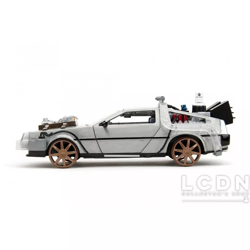 Retour vers le Futur 3 Delorean RAIL VERSION Time Machine 1/24