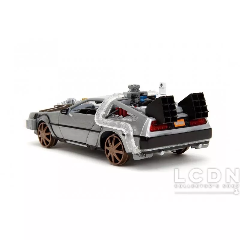 Retour vers le Futur 3 Delorean RAIL VERSION Time Machine 1/24