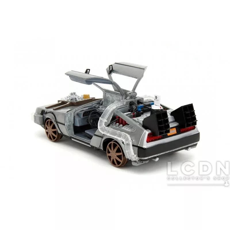 Retour vers le Futur 3 Delorean RAIL VERSION Time Machine 1/24