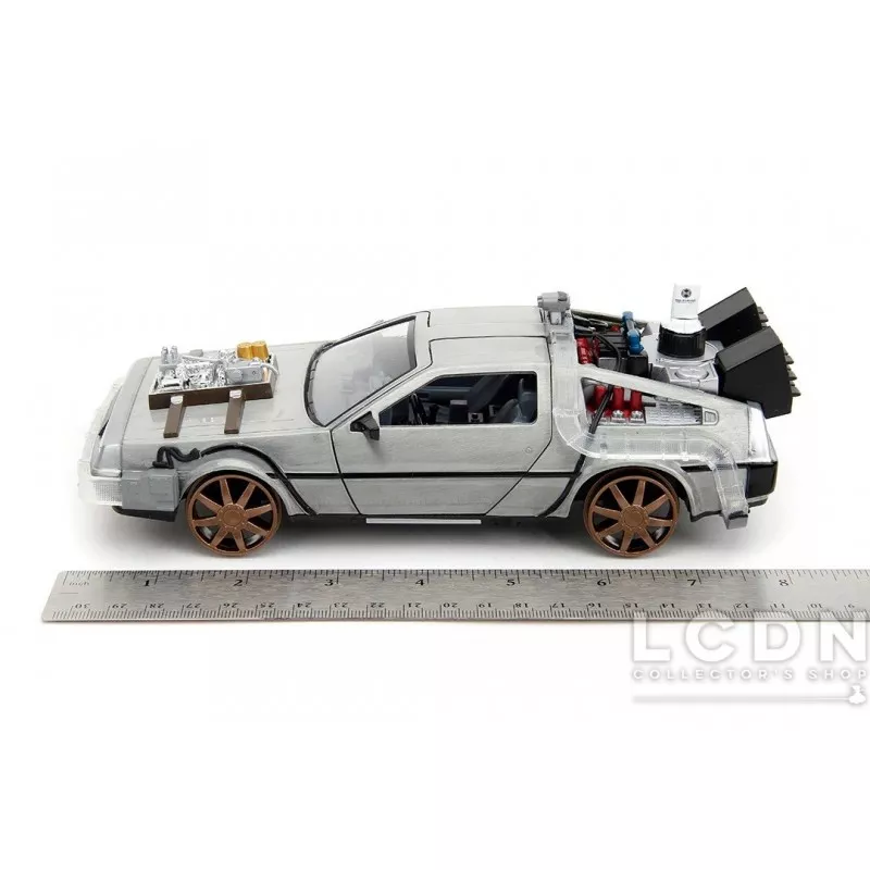 Retour vers le Futur 3 Delorean RAIL VERSION Time Machine 1/24