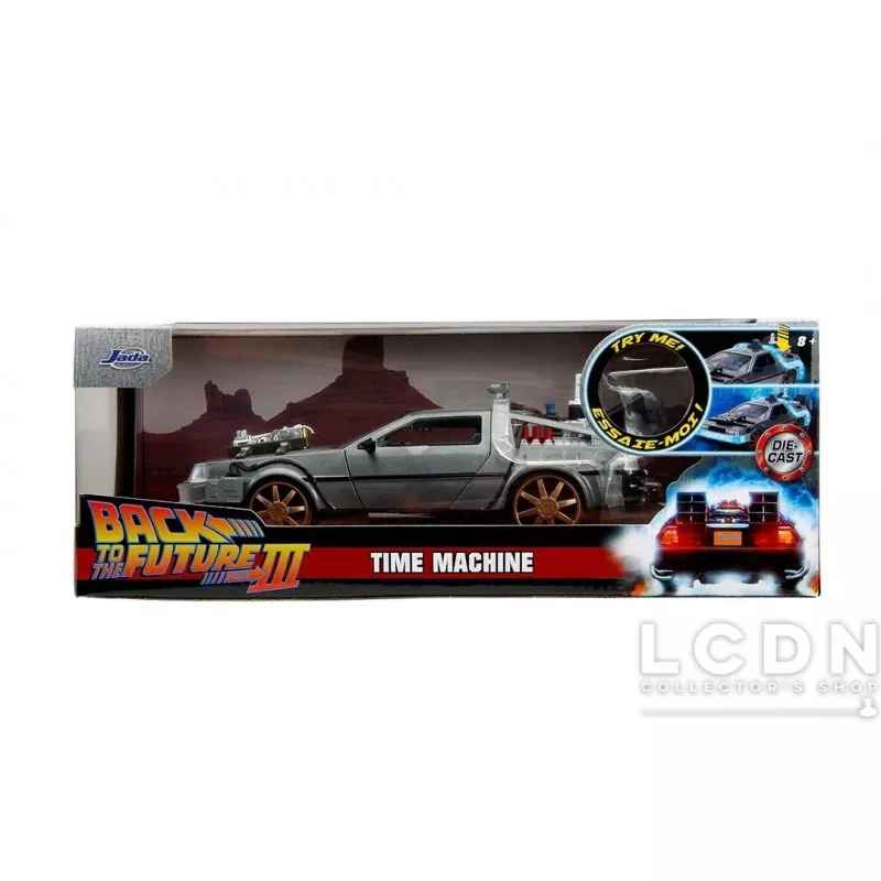Retour vers le Futur 3 Delorean RAIL VERSION Time Machine 1/24