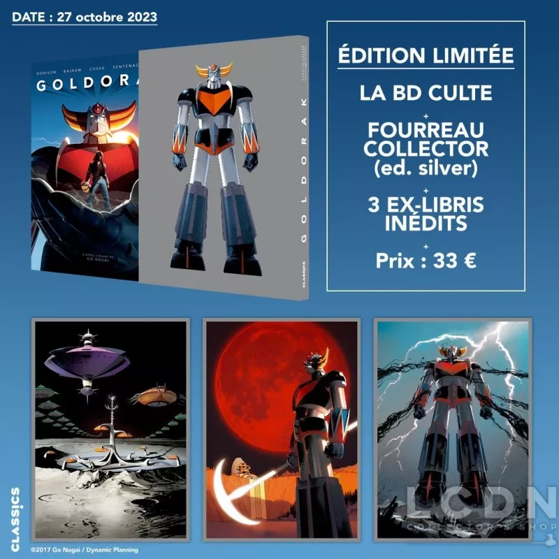 Goldorak La BD Coffret SILVER avec ex-libris Tirage limité *FR*