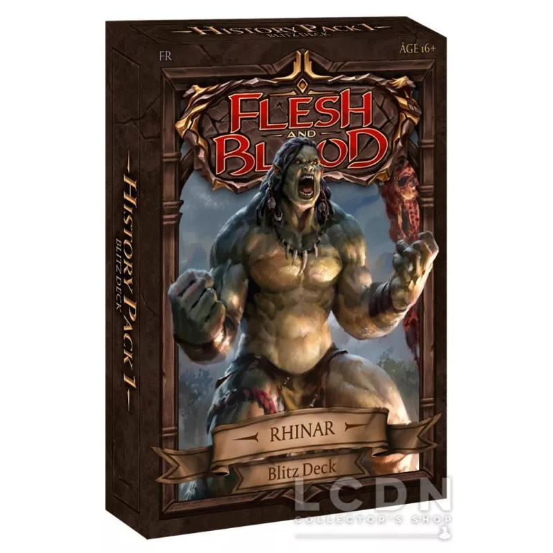 Flesh &amp; Blood JCC History Pack 1 Blitz Decks Display (6 DECKS) *Français*