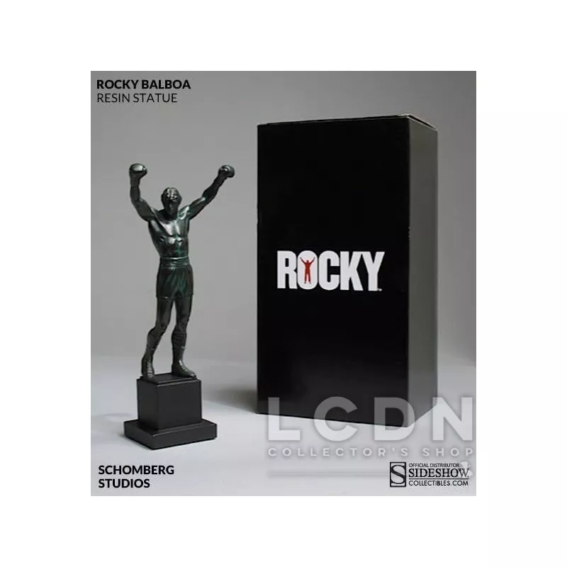 Espace Media - Magnifique Statuette Rocky Balboa !!! Statuette en résine à  l'échelle 1/4, taille env. 51 cm sur socle décor. Modèle fini et peint à la  main en édition limitée à