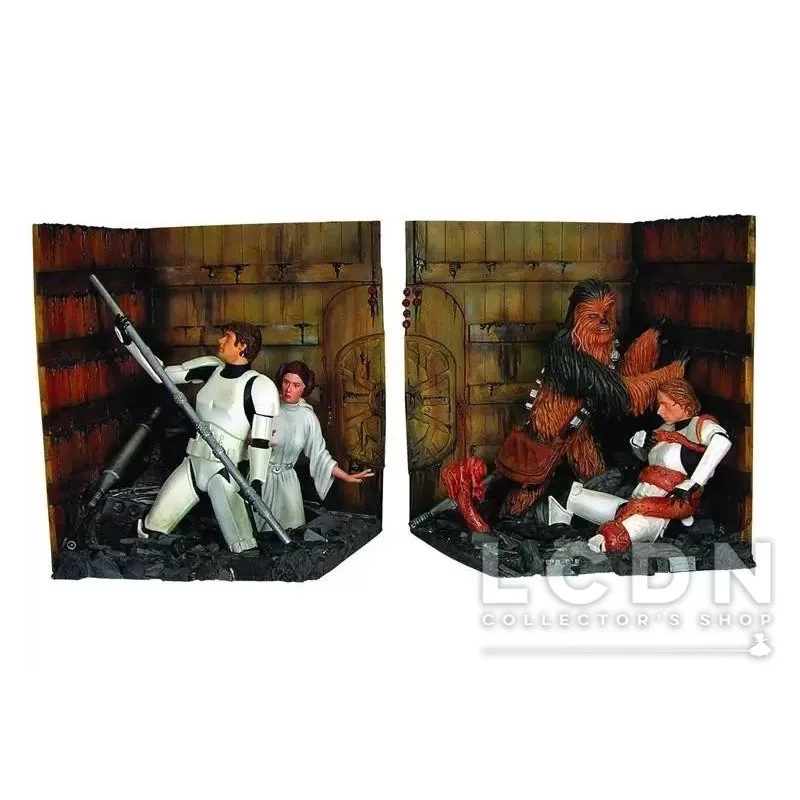 Star Wars Statue Bookend Trash Compactor (Exposé)