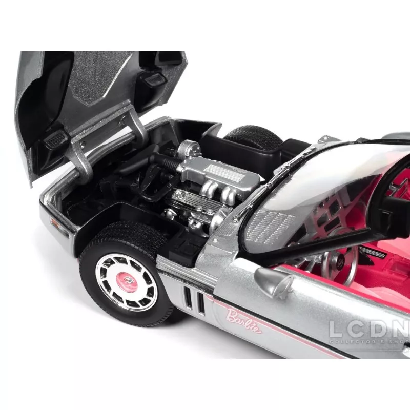 Barbie 1986 Chevrolet Corvette Silver &#039;Vette Coolest Car in Town ! 1/18