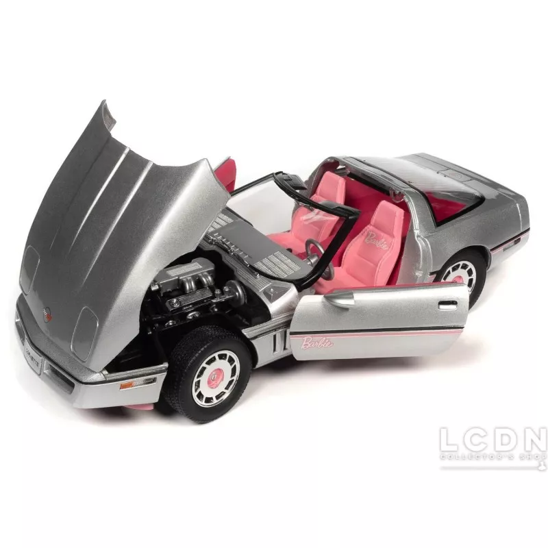 Barbie 1986 Chevrolet Corvette Silver &#039;Vette Coolest Car in Town ! 1/18