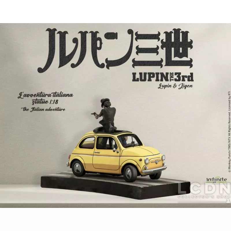 Lupin 3rd L'avventura Italiana Statue 1/18 Lupin & Jigen 24cm
