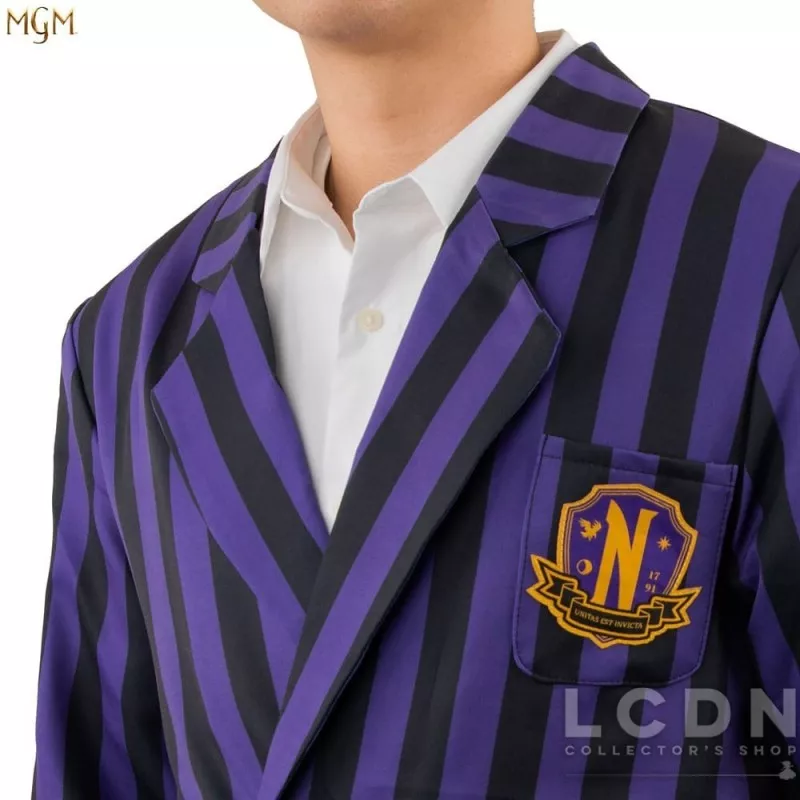 Purple striped blazer cheap