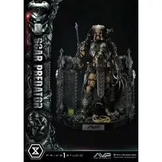 The Alien vs. Predator Statue 1/3 Scar Predator Deluxe Bonus Version 93cm