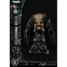 The Alien vs. Predator Statue 1/3 Scar Predator Deluxe Bonus Version 93cm