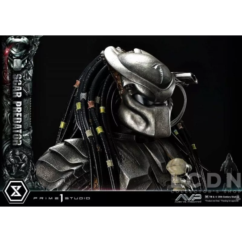 The Alien vs. Predator Statue 1/3 Scar Predator Deluxe Bonus Version 93cm