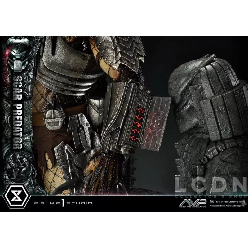 The Alien vs. Predator Statue 1/3 Scar Predator Deluxe Bonus Version 93cm