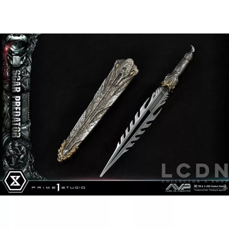 The Alien vs. Predator Statue 1/3 Scar Predator Deluxe Bonus Version 93cm