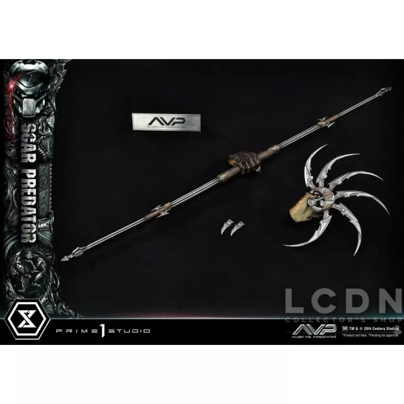 The Alien vs. Predator Statue 1/3 Scar Predator Deluxe Bonus Version 93cm