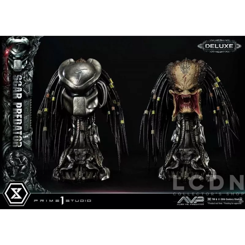The Alien vs. Predator Statue 1/3 Scar Predator Deluxe Bonus Version 93cm