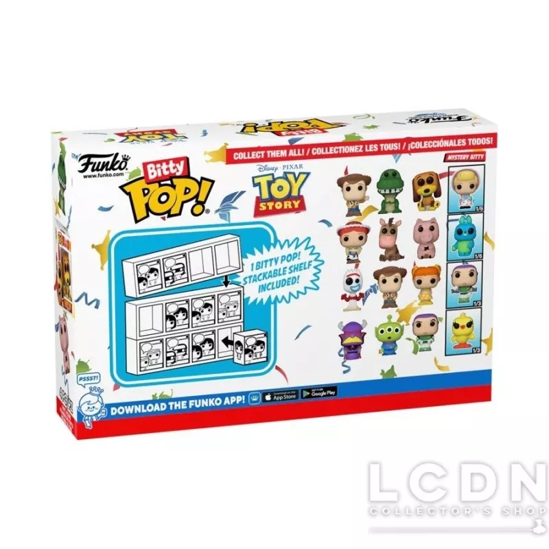 Disney Toy Story Pack of 4 Bitty Pop! Woody 2cm