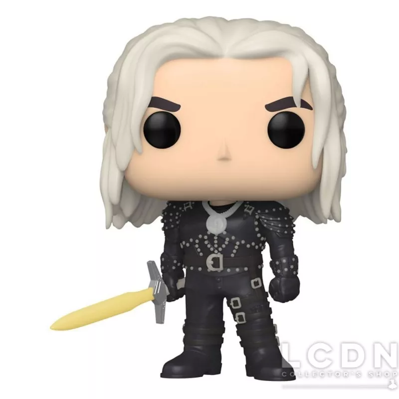 The Witcher POP! Television Geralt w/ sword Glow in the Dark Figure 10cm N°1322