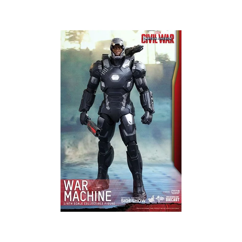 Hot Toys MMS344D15 Diecast Captain America Civil War War Machine Mark III 1/6 Collectible Figurine 32cm (boite scellée)