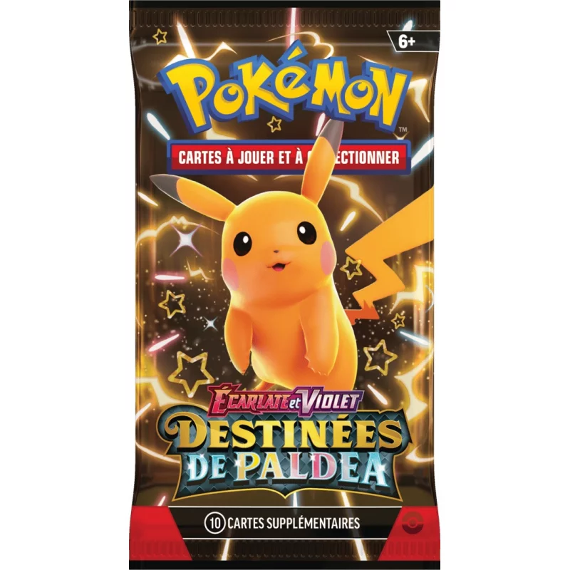 Pokémon JCC EV4.5 Ecarlate et Violet Destinées à Paldea Boîte Lot de 6  boosters *