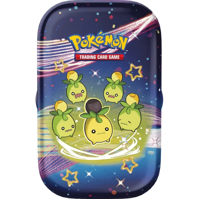 Pokémon JCC EV4.5 Ecarlate et Violet Destinées à Paldea 5 mini tin Famignol,Olivini,Forgerette,Dofin,Flamenroule*FR* (Scellé)