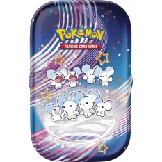 Pokémon JCC EV4.5 Ecarlate et Violet Destinées à Paldea 5 mini tin Famignol,Olivini,Forgerette,Dofin,Flamenroule*FR* (Scellé)