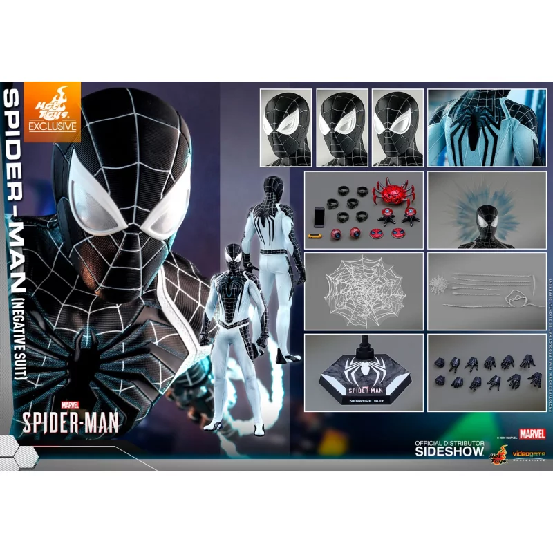 Hot Toys VGM36 Spider-Man Negative Suit 1/6 Collectible Figure 30cm Exclusive