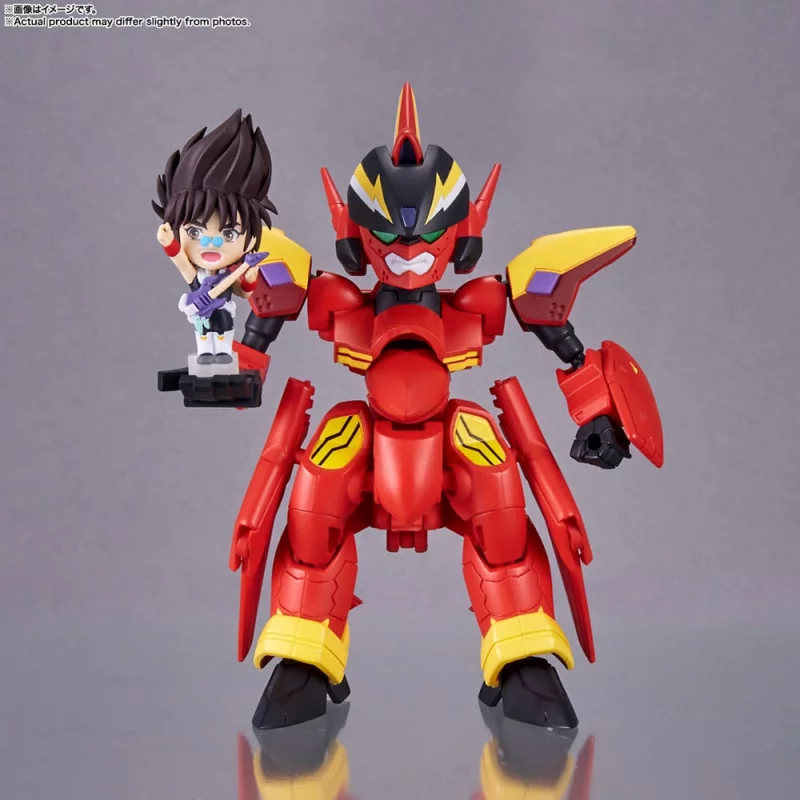Macross 7 Véhicule avec Figurine Tiny Session VF-19 Custom Fire Valkyrie with Basara Nekki 11cm