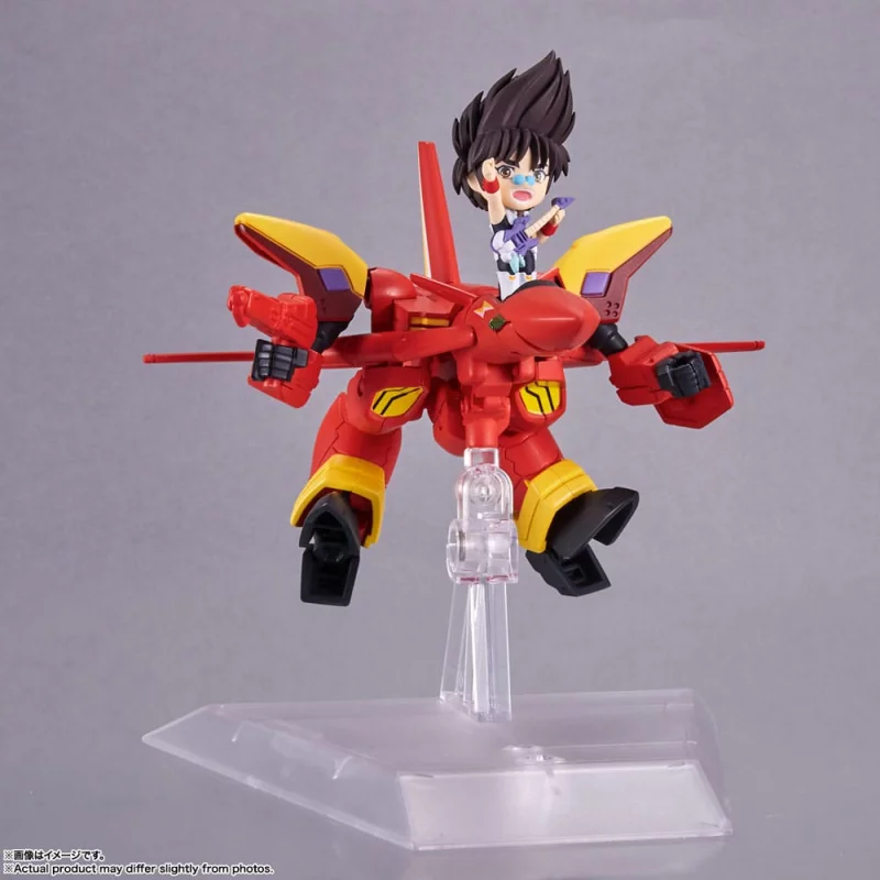 Macross 7 Véhicule avec Figurine Tiny Session VF-19 Custom Fire Valkyrie with Basara Nekki 11cm