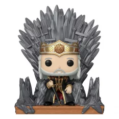 House of the Dragon POP! Deluxe Viserys on the Iron Throne Figurine 10cm N°12