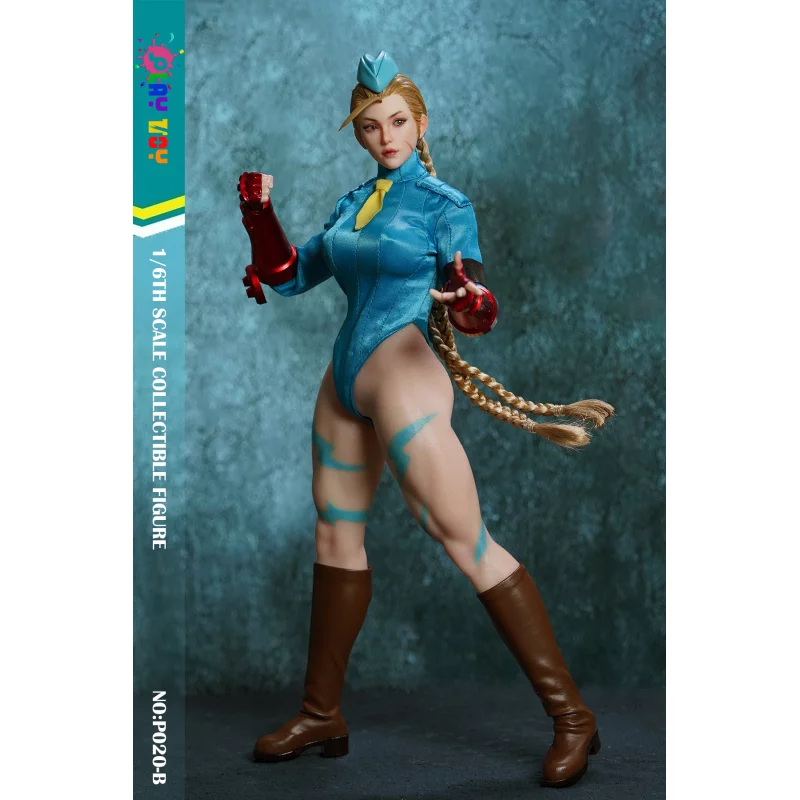 Fighting Female Warrior Blue Collectible Action Figure 1/6 Fighting Female Warrior Blue Collectible Action Figure 1/6