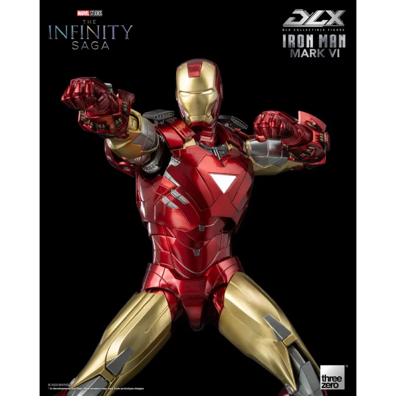 Marvel Studios The Infinity Saga Action Figurine 1/12 DLX Iron Man Mark 6 VI Threezero 17cm