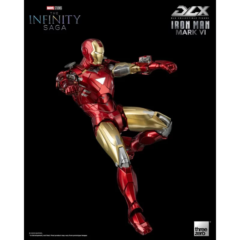 Marvel Studios The Infinity Saga Action Figurine 1/12 DLX Iron Man Mark 6 VI Threezero 17cm