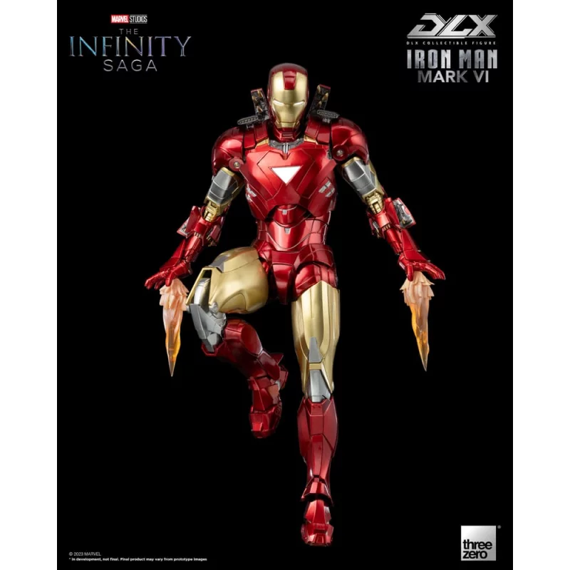 Marvel Studios The Infinity Saga Action Figurine 1/12 DLX Iron Man Mark 6 VI Threezero 17cm